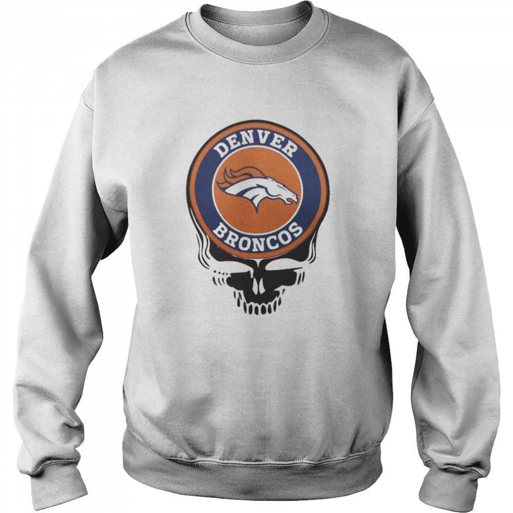 Denver Broncos Football Skull Shirt